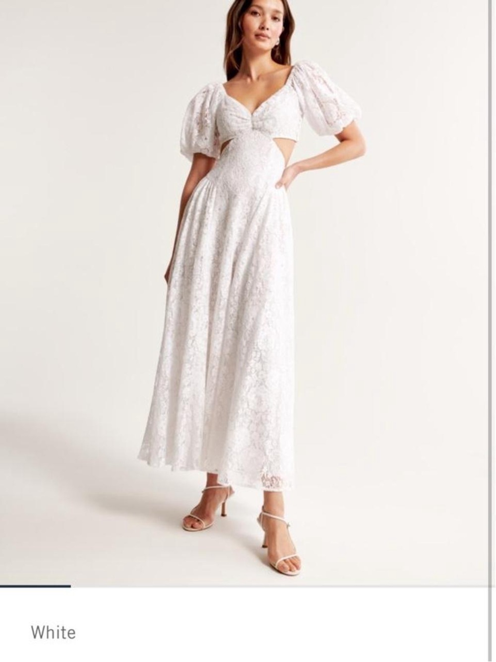 White maxi dress